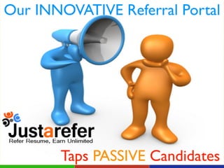 Our INNOVATIVE Referral Portal
Taps PASSIVE Candidates
 