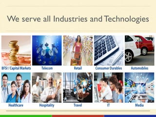 We serve all Industries and Technologies
 