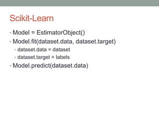 A Beginner's Guide to Machine Learning with Scikit-Learn | PPTX