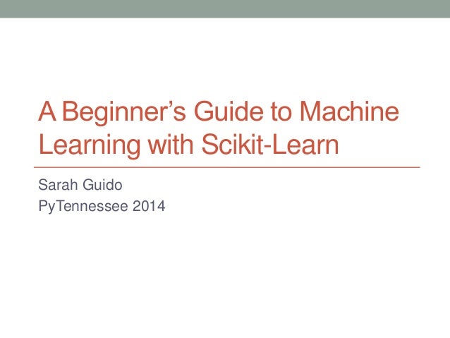 scikit learn tutorial for beginners