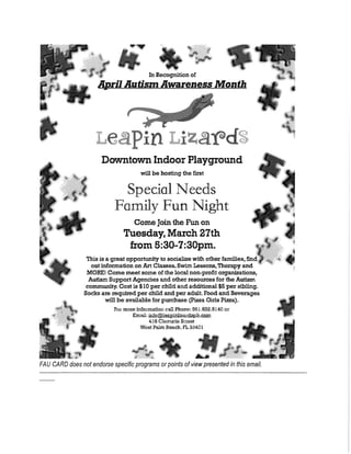Special Needs Family Night Out, 