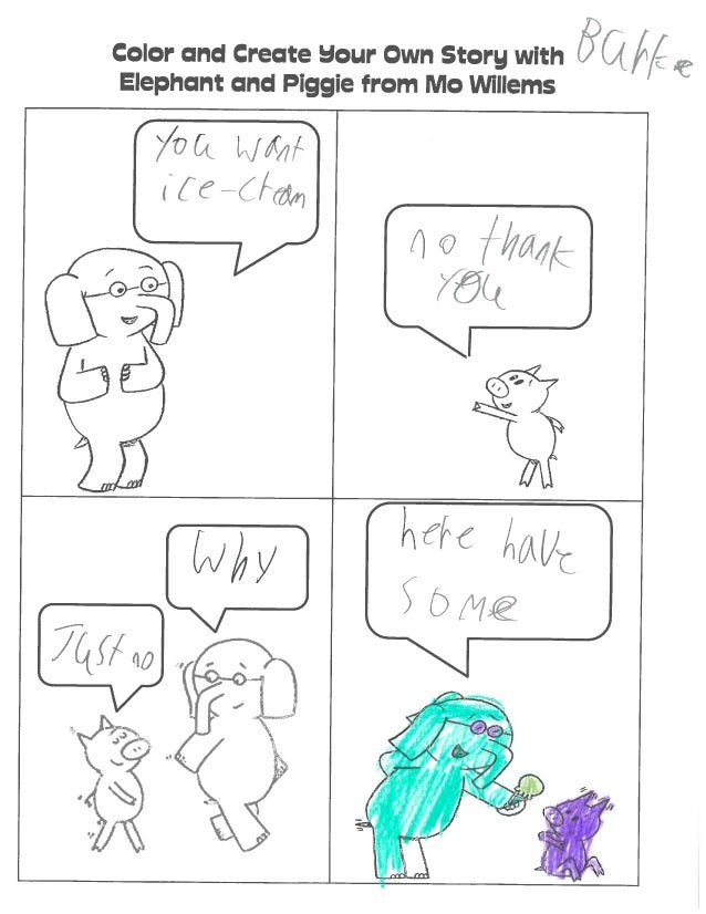 Elephant and Piggie Comics -- Mrs. Rossing's Class