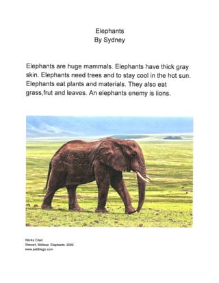 Animal Research Reports - Mrs. Lepp's Class