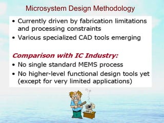 Microsystem Design Methodology

 