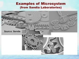 Examples of Microsystem
(from Sandia Laboratories)

 