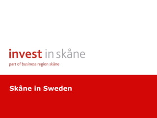 Skåne in Sweden 