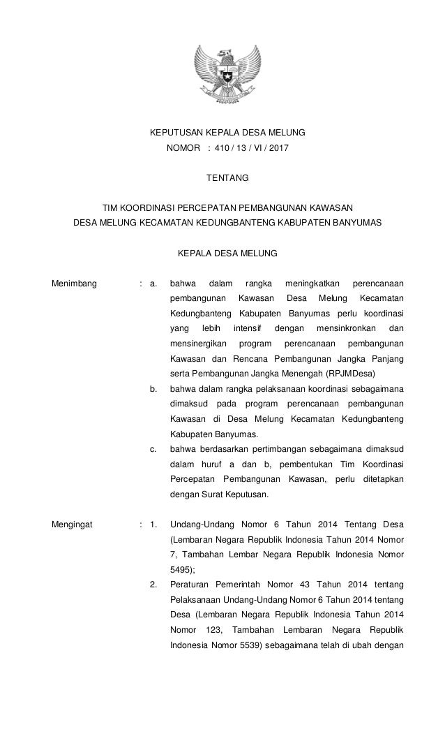 Contoh Sk Desa Wisata Dunia Sosial