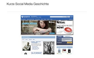 Kurze Social Media Geschichte
 
