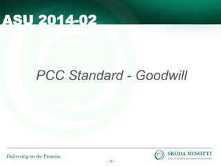 - 14 -
PCC Standard - Goodwill
ASU 2014-02
 
