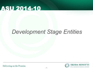 - 7 -
Development Stage Entities
ASU 2014-10
 