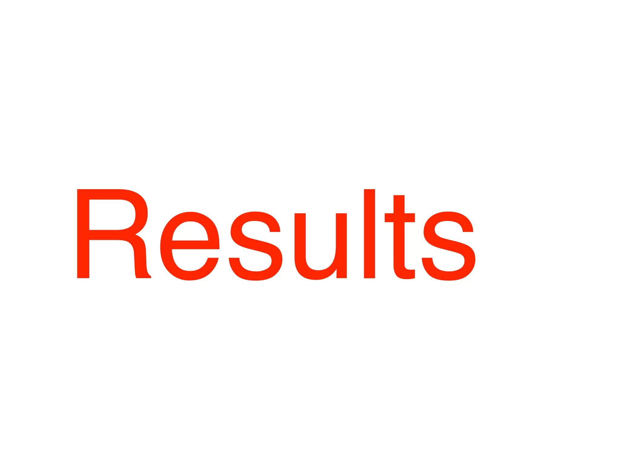 Results
 