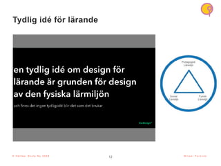 12
© H å l l b a r S k o l a N u 2 0 2 1 12
M i k a e l P a r k n ä s
Tydlig idé för lärande
© H å l l b a r S k o l a N u 2 0 2 3
 