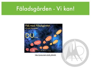 Fäladsgården - Vi kan!




       http://youtu.be/v-2yGl_MmAA
 