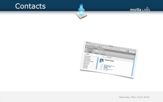 Contacts




           Saturday, May 22nd 2010
 
