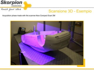 Acquisition phase made with the scanner Atos Compact Scan 2M 
Scansione 3D - Esempio  