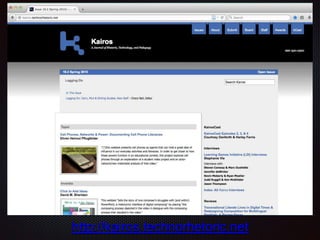 Text
http://kairos.technorhetoric.net
 