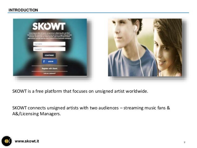 SKOWT Platform for Unsigned Artist