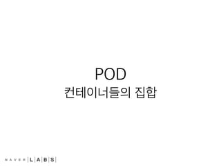 POD
컨테이너들의 집합
 