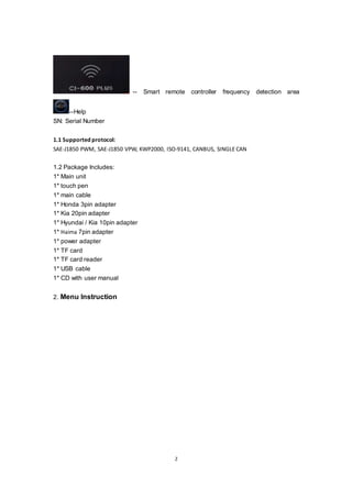 Skp1000 Tablet Key Programmer User Manual Obdii365 | PDF