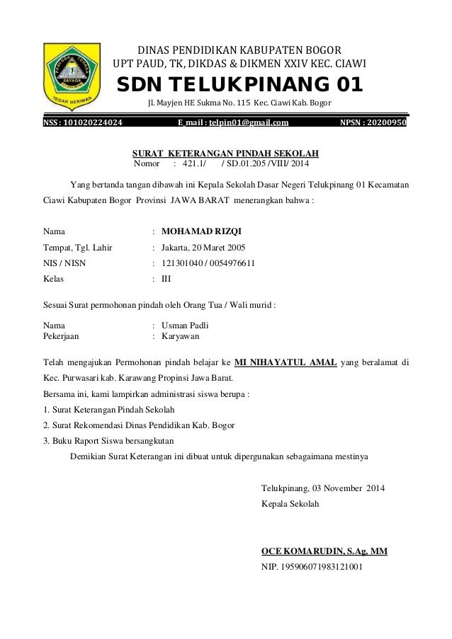 Surat Permohonan Pindah Sekolah Oleh Orang Tua - Ndang Kerjo Surat Permohonan Pindah Sekolah Oleh Orang Tua - Ndang Kerjo