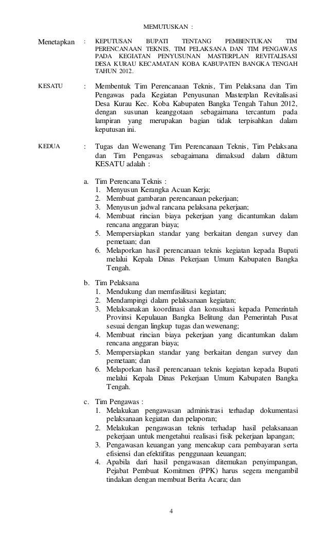 Contoh Sk Pembentukan Tim Kerja Guru Ilmu Sosial