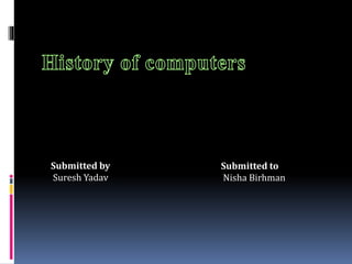 ppt history of computers | PPTX