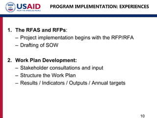 Reflections on challenges for program design and implementation