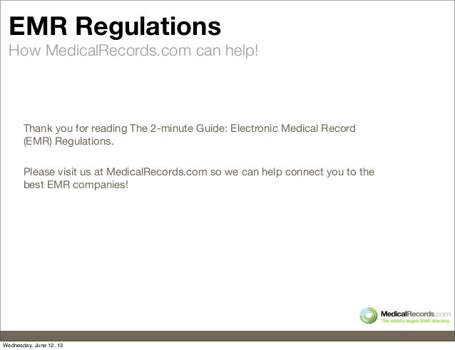 Medical Requirements Records Electronic