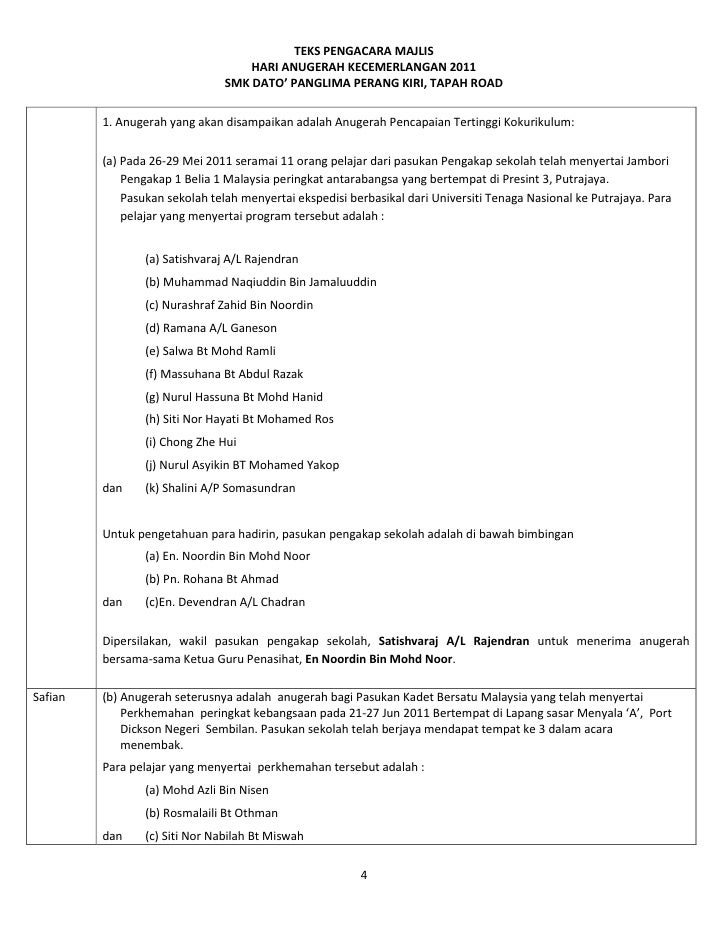 Contoh Biodata Tokoh Murid - SuratMenyurat.net