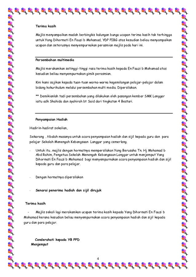 Skrip hari kokurikulum