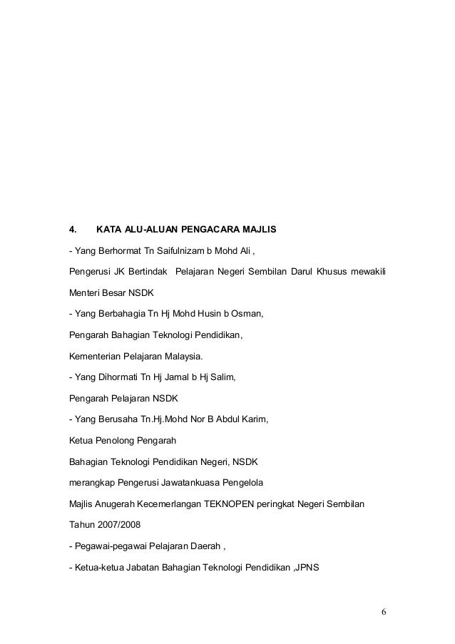 Doc Teks Pengerusi Majlis Majlis Azfar Abdullah Academia Edu