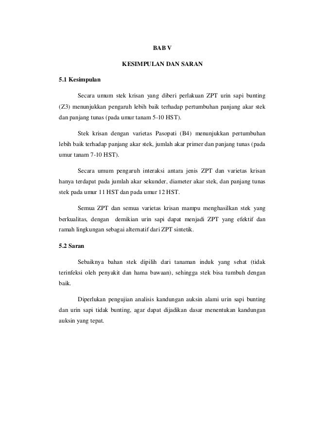 Skripsi agroteknologi unida