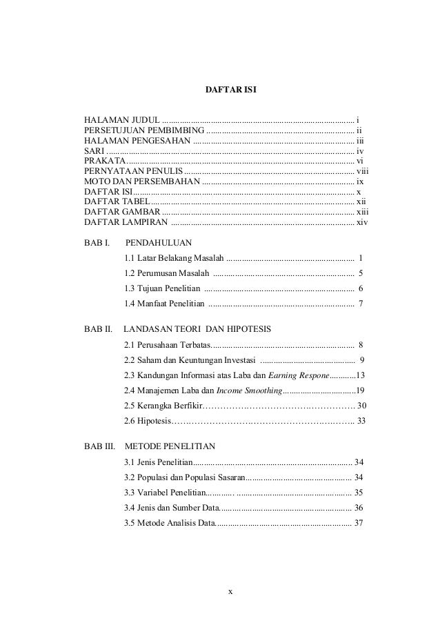 Skripsi akuntansi pengaruh income smoothing (perataan laba)