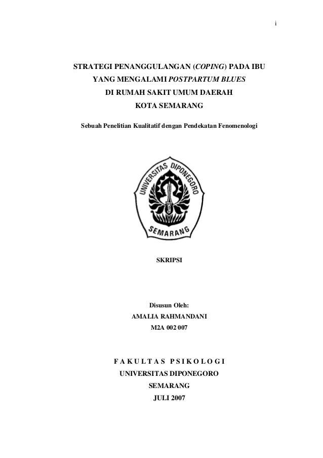 Judul Skripsi Psikologi Kualitatif Ide Judul Skripsi Universitas