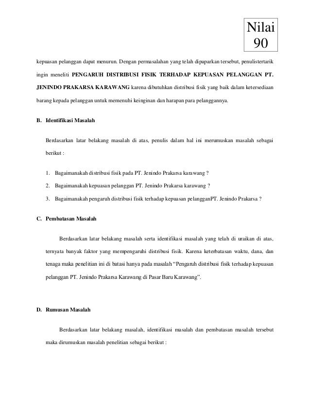 Contoh Skripsi Manajemen Bab 1 2 3 Contoh Makalah