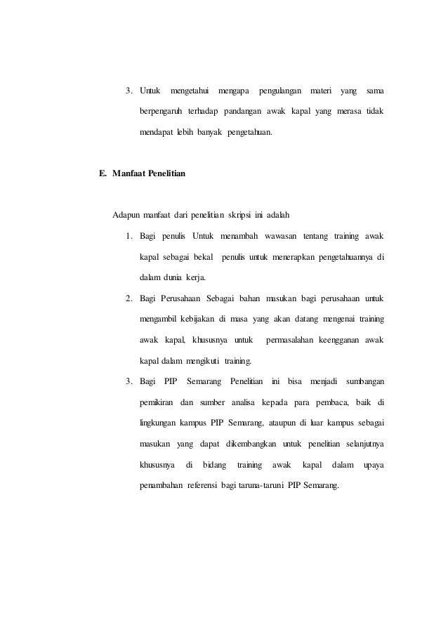 Contoh Bab 1 Pendahuluan Skripsi Ide Judul Skripsi Universitas