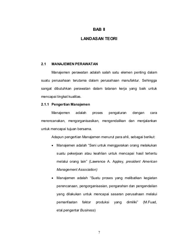 Analisis Perencanaan Penjadwalan Maintenance Pada Mesin Cnc Line Exha