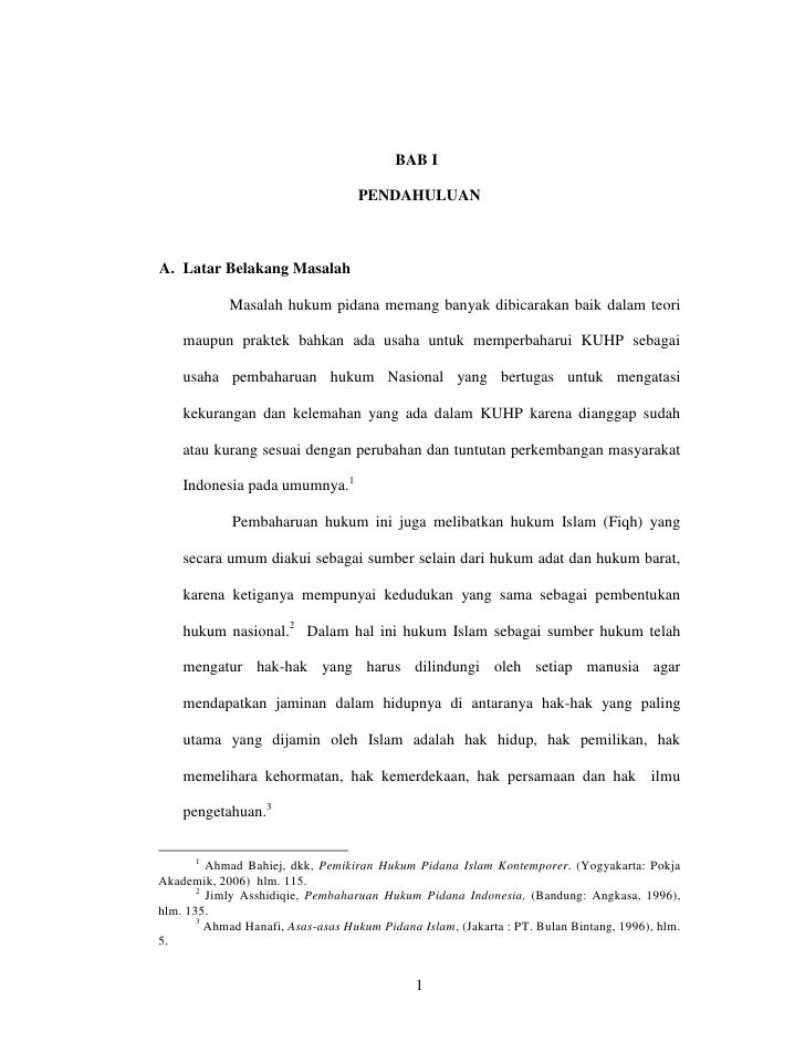 Pdf Bab I Hukum Pidana Islam Pemdes Kertasari Academia Edu