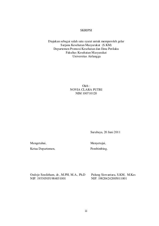 Skripsi Halaman Pengesahan Daftar Tabel