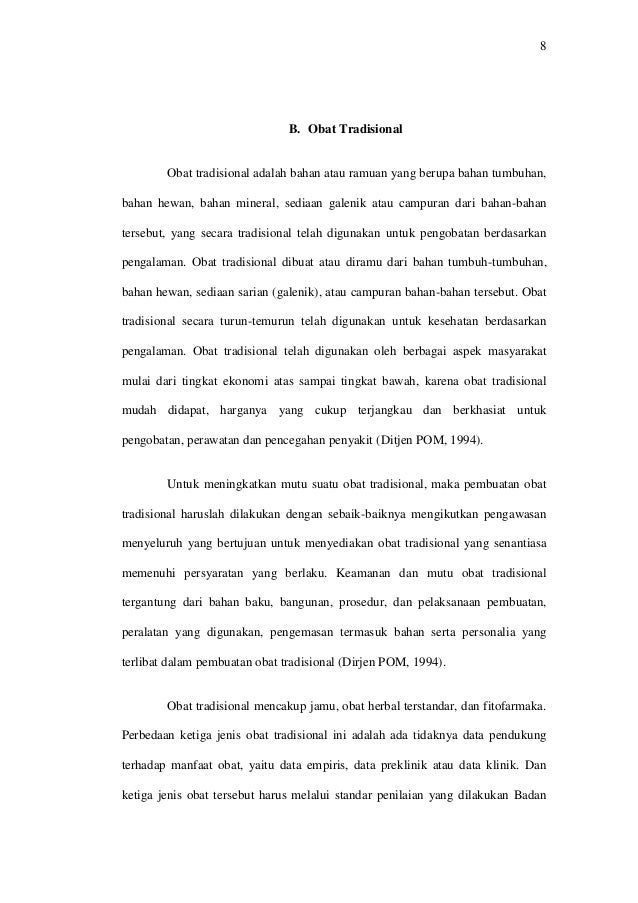 Skripsi Isi Obat Tradisional Diabetes