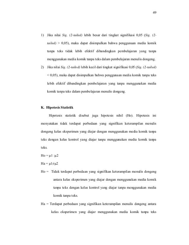 Skripsi Keefektifan Media Komik Tanpa Teks Dalam Pembelajaran Menulis