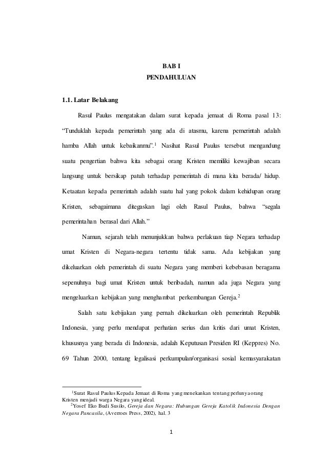 Contoh Skripsi Bab 1 Pendidikan Agama Kristen Ide Judul Skripsi Universitas