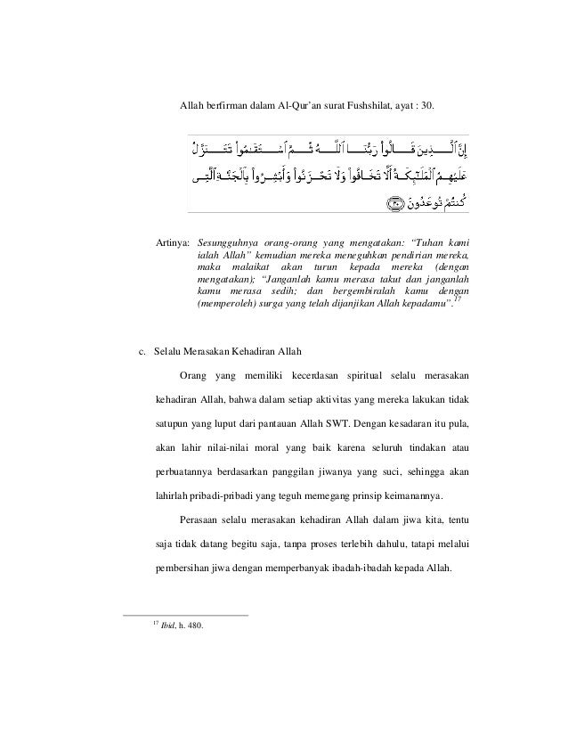 Skripsi Membina Kecerdasan Spritual Anak