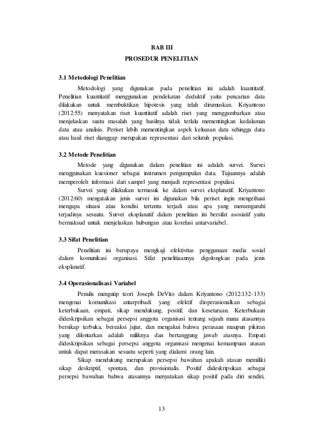 Skripsi Mini Kuantitatif Efektivitas Komunikasi Organisasi Panitia