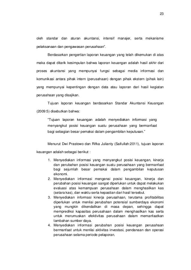 Laporan Keuangan Perusahaan Go Public 2020 Seputar Laporan