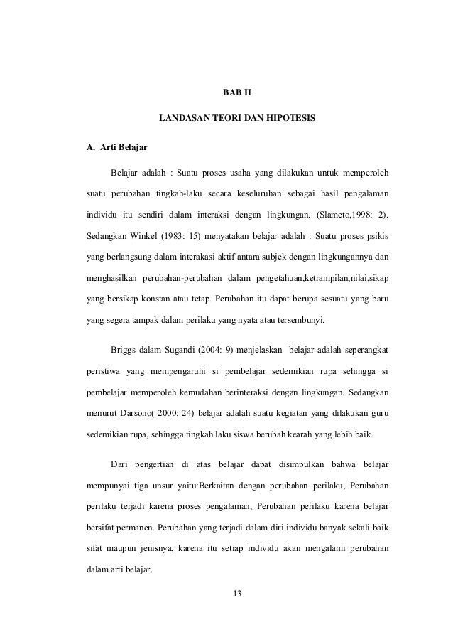 Skripsi pendidikan penggunaan metode pembelajaran 