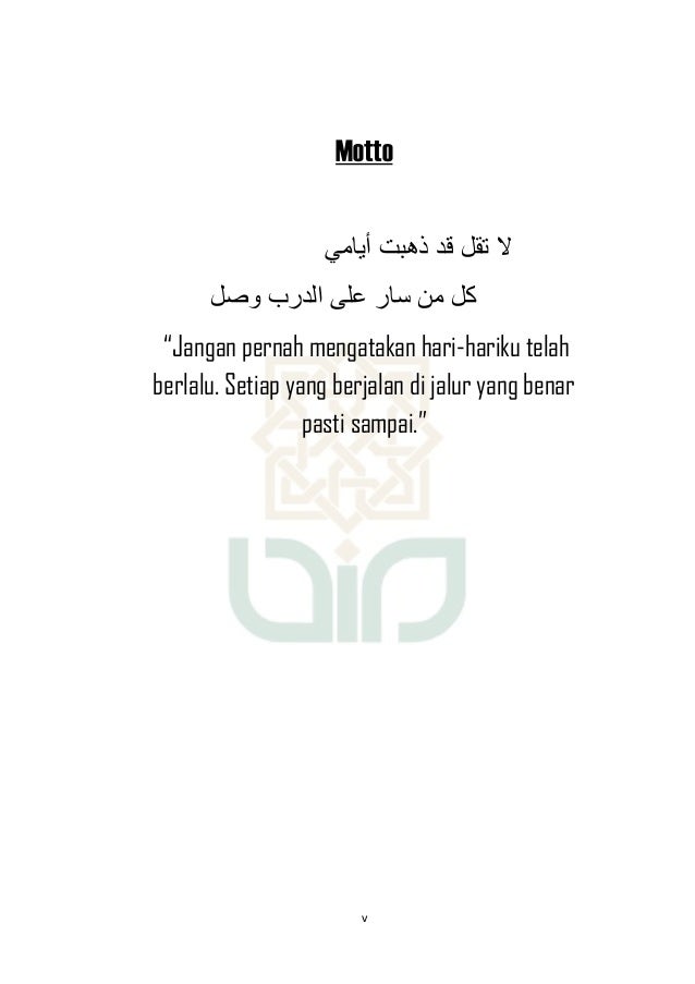 Motto Skripsi Dari Ayat Al Quran - Ruma Pdf