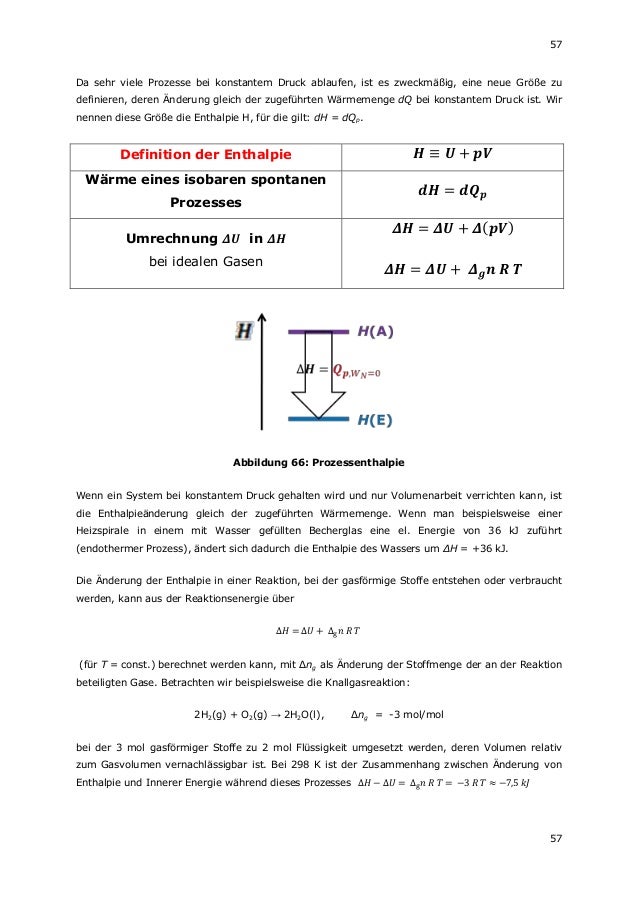 Grundlagen der physikalischen Chemie - Es gelten die ...