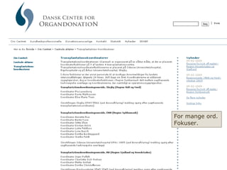 For mange ord. Fokuser. 