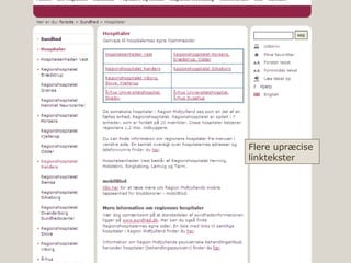 Flere upræcise linktekster 